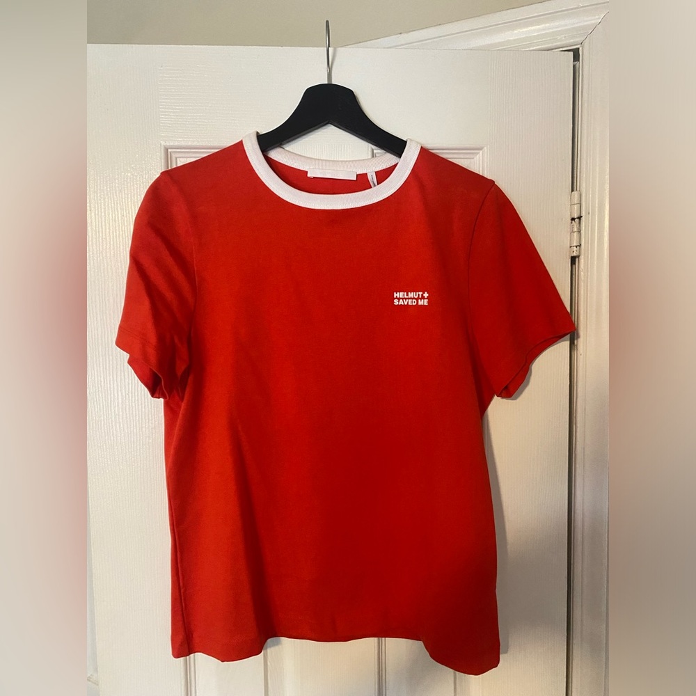 Helmut Lang “helmut saved me” lifeguard Short Sleeve Tee